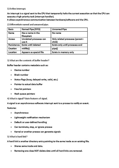AOS 101: Key Concepts and System Calls in Operating Systems - Studocu