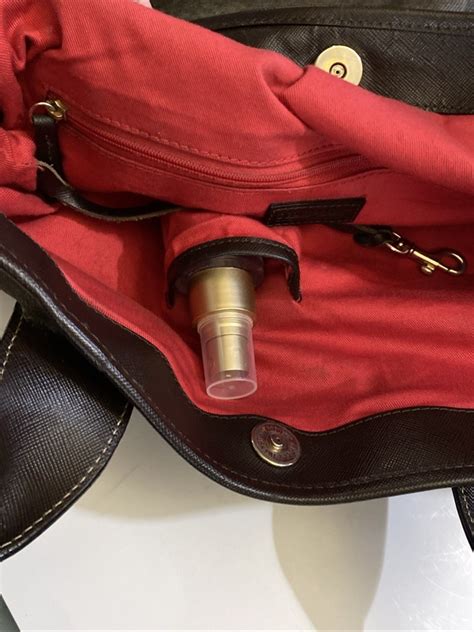 Dooney & Bourke Brown Coated Canvas with Red Lining Tote Bag Purse ...