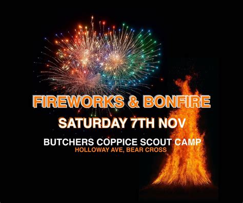Family Bonfire & Spectacular Fireworks Display, Butchers Coppice ...