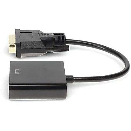 AddOn DVI D Single Link 181 pin Male to VGA Female Black Active Adapter ...