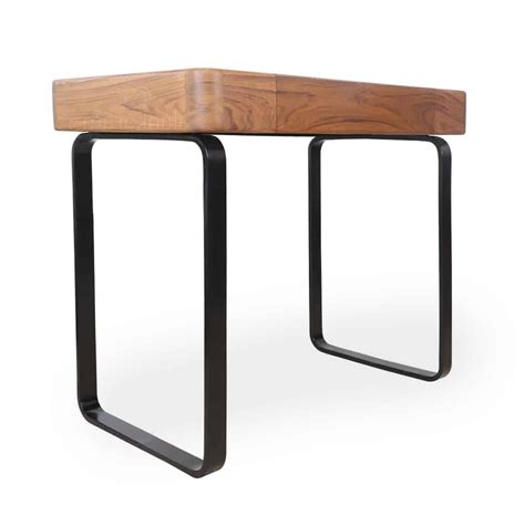 Ako Teakwood Executive Desk – Metal Base, Sale | Alankaram