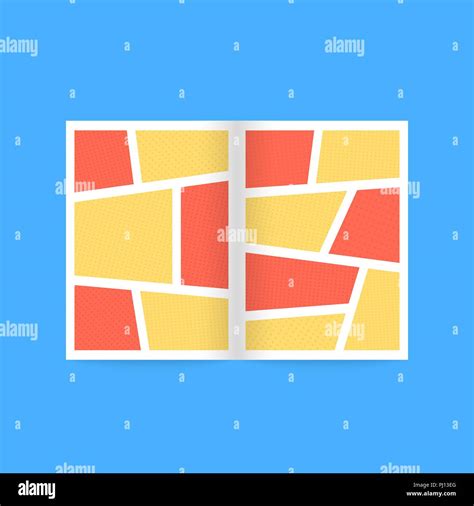 Open brochure template realistic Stock Vector Images - Alamy