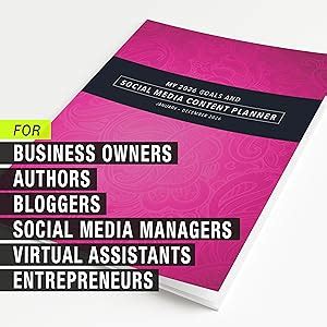My 2026 Goal and Social Media Content Planner: January-December 2026 ...