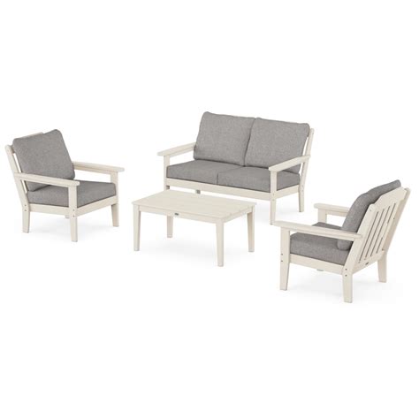 Polywood Cottage PWS1547-2-SA145980 Cottage 4-Piece Deep Seating Set ...