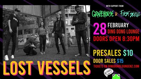 LOST VESSELS w/ GRAPEHOUSE and FIRST SERVE - $10!, Ding Dong Lounge ...