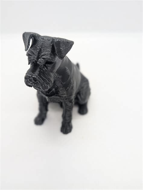 Schnauzer Dog Miniature 2 Inch Tall. Adorable Tabletop Schnauzer Home ...