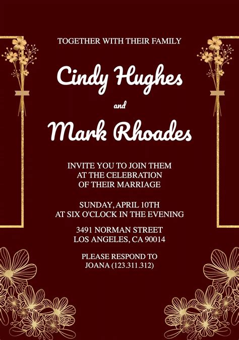 Beautiful Wedding Invitation - Wedding Invitations