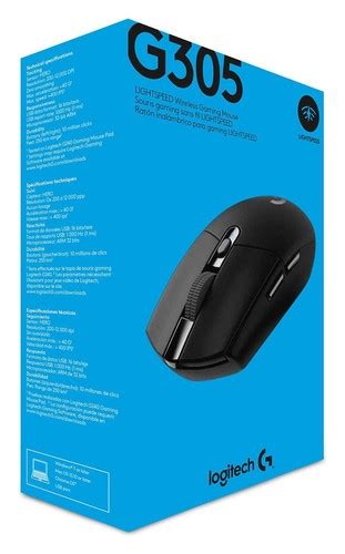 Logitech Mouse Gaming G SERIES G305 Lightspeed Black 910 005283 ...