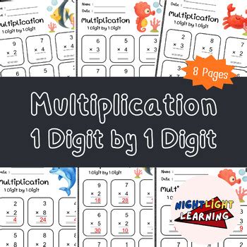 1-Digit by 1-Digit Multiplication Practice | for 2nd - 3rd Grades
