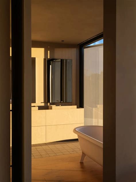 Modern Bathroom with Wood, Tile, and Concrete | Feel Design