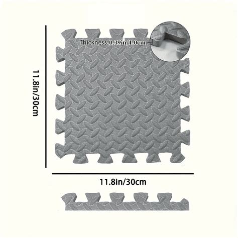 8/16 Pcs Foam Fitness Non Slip Yoga Mat Fitness Floor Tile Protection ...