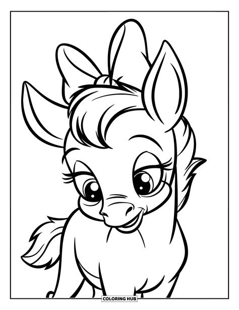 95+ Baby Horse Coloring Pages for Kids & Adults (Free)