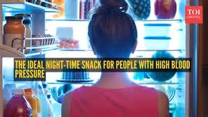 Best late night snack for people with high blood pressure