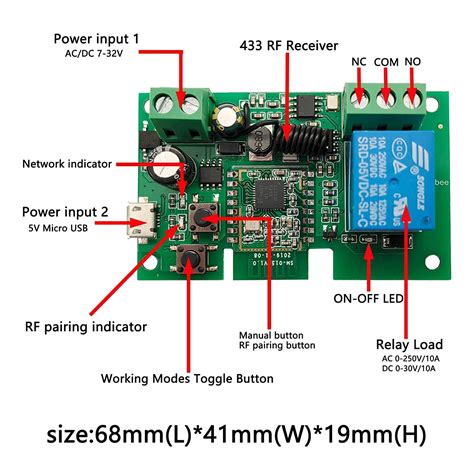 Newgoal Tuya Zigbee 1 Channel Smart Relay Module Instruction Manual