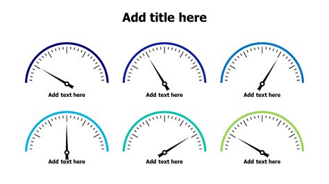 Six-Panel Speedometer Dashboard Grid | PPT Design