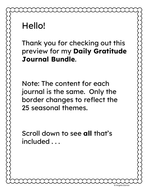 Daily Gratitude, Hope, and Kindness Journal Bundle Preview