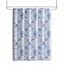 KATE AURORA Nantucket Harbor Blue Coral Seashells Fabric Shower Curtain ...