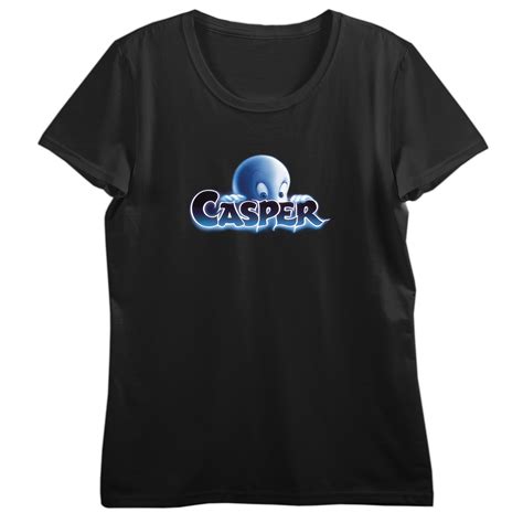 Caspar Ghostly Trio Women’s Black Crew Neck Short Sleeve T-shirt - XS ...