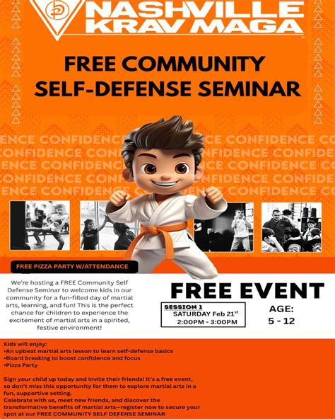 Free Community Self-Defense Seminar for Kids, 1005 Flagpole Ct ...