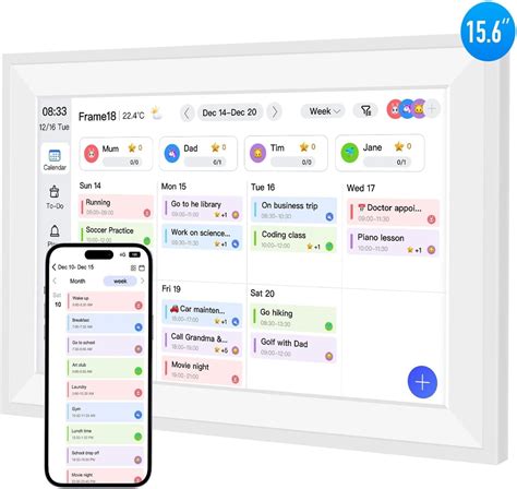 Amazon.com: Fotocube 15.6 Inch Digital Calendar & Digital Picture Frame ...