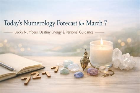 Today’s Numerology Forecast for March 7: Lucky Numbers, Destiny Energy ...