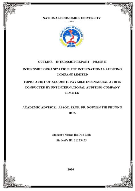 NEU AUD 2026 Outline: Audit of Accounts Payable in Financial Audits - Studocu