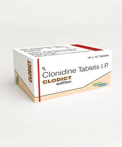 Dictcalm Clonidine 100mcg Tablets - 10 X 10 Pack at ₹ 180/box ...