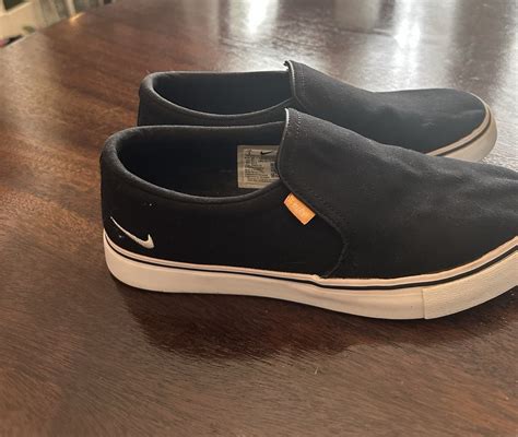 Nike Women's Court Royale A Slip-On Shoes BQ9138-001 Canvas Black Size ...