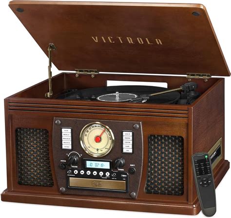 Amazon.com: Victrola Navigator 8-in-1 Bluetooth Record Player with ...