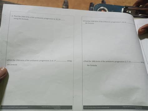 Find the 20th term of the arithmetic progression 6, 10, 14... using the f..