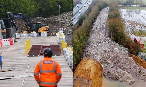Work begins to clear one of Britain's biggest ever fly tips: Bulldozers move 21,000 tons of rubbish