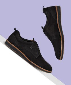 LOUIS PHILIPPE Premium Leather Breathable Anti-Slip Flat Heel Semi F ...