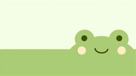 Cute Minimalist Frog Face Wallpaper for Desktop PC