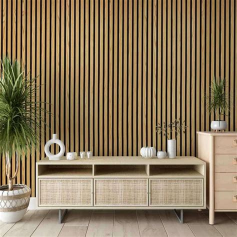 Strivo Acoustic Slat Panel - Natural Ash £29.95 at The Panel Company ...