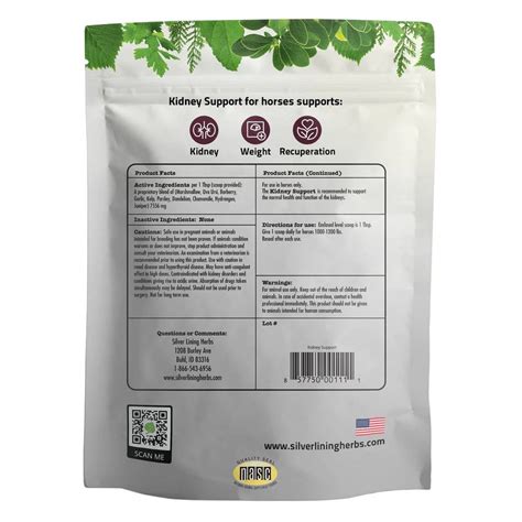 Silver Lining Herbs Equine Kidney Support