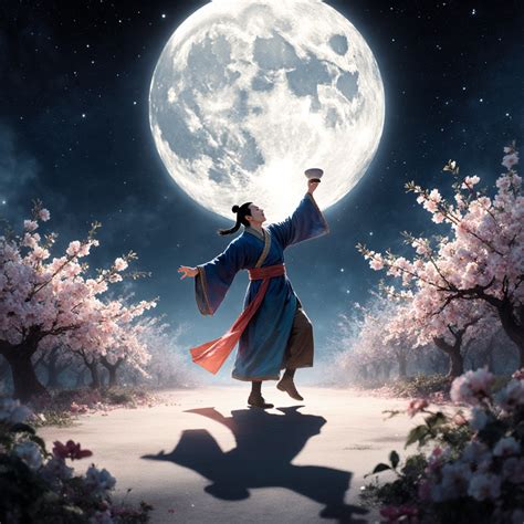 a dramatic cosmic night scene the full moon eclipsed blood red lunar ...