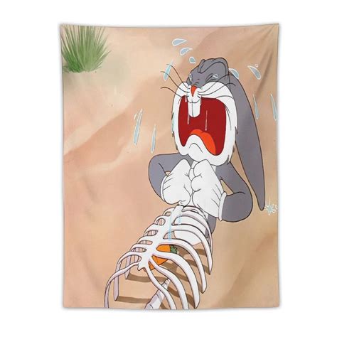 Bugs-Bunny Tapestry, Wall Hanging Decor, Aesthetic for Bedroom, Living ...