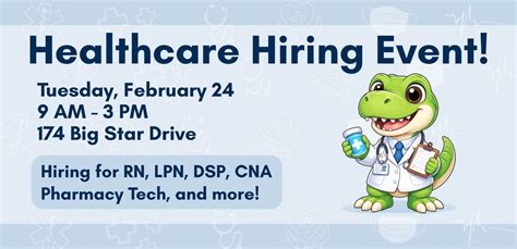 Healthcare Hiring Event, 174 Big Star Dr, Thomasville, GA 31757-7701 ...