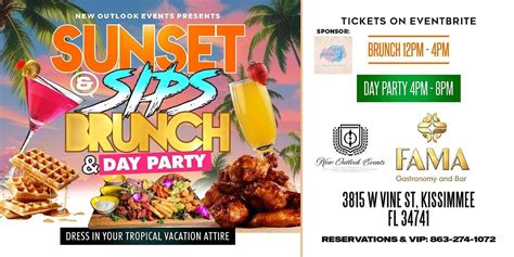 New Outlook Events Sunset & Sips: Memorial Weekend Brunch & Day Party ...