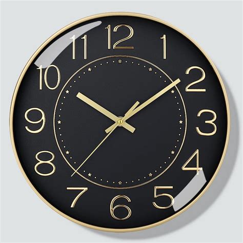 Reloj pared，12-inch wall clock, modern minimalist style, suitable for ...