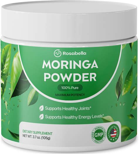 Rosabella Pure Moringa Powder Energy Skin Immune And Gut Health ...