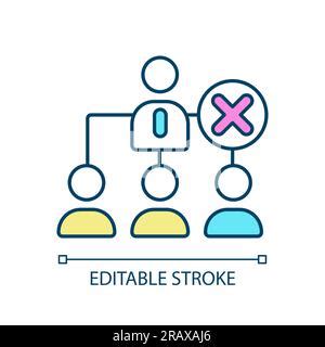 Poor team management and communication concept icon Stock Vector Image ...