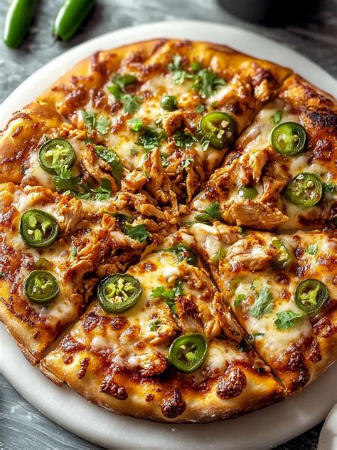 Spicy Chicken and Pickled Jalapeno Pizza for Fiery Flavor Fans ...