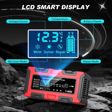 YONHAN Adjustable Current Battery Charger Instruction Manual