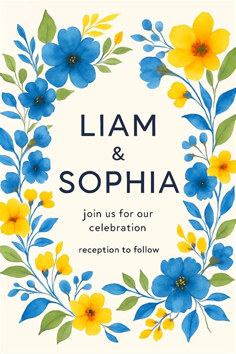 Vibrant Floral Spring Garden Celebration Invitation Poster Cards ...
