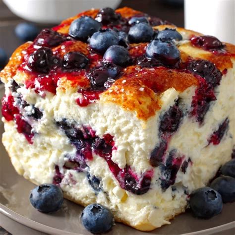 Ultra Low-Point Blueberry Almond Breakfast Casserole (WW Friendly ...