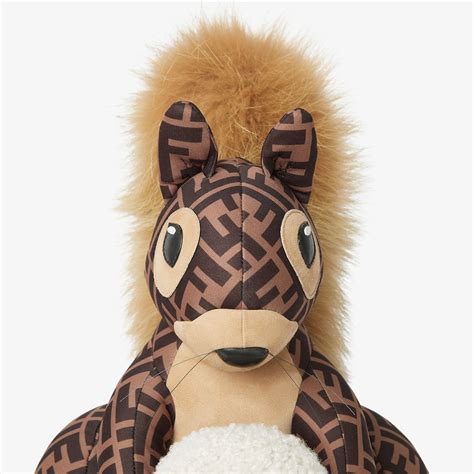 Écureuil en nylon et renard Tissu Marron | Fendi