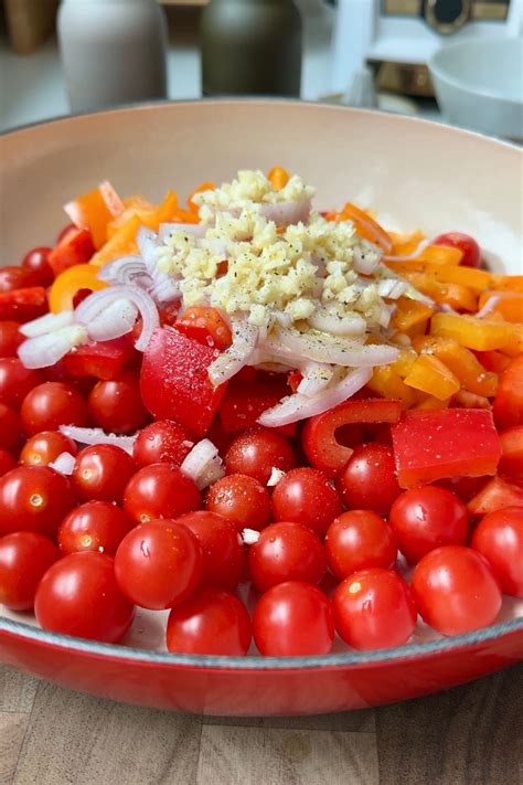 Oven Baked Salmon With Tomatoes, Bell Peppers & Basil | Walder Wellness, RD