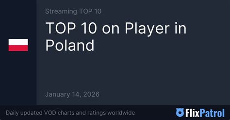TOP 10 on Player in Poland on January 14, 2026 • FlixPatrol