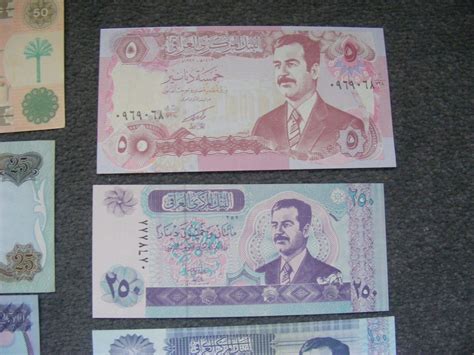 B483 Iraq Banknotes x 7 Saddam uncirculated | eBay UK
